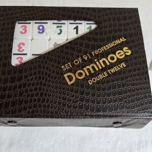 Vintage Double Twleve Domino Set Includes All Pieces In Box